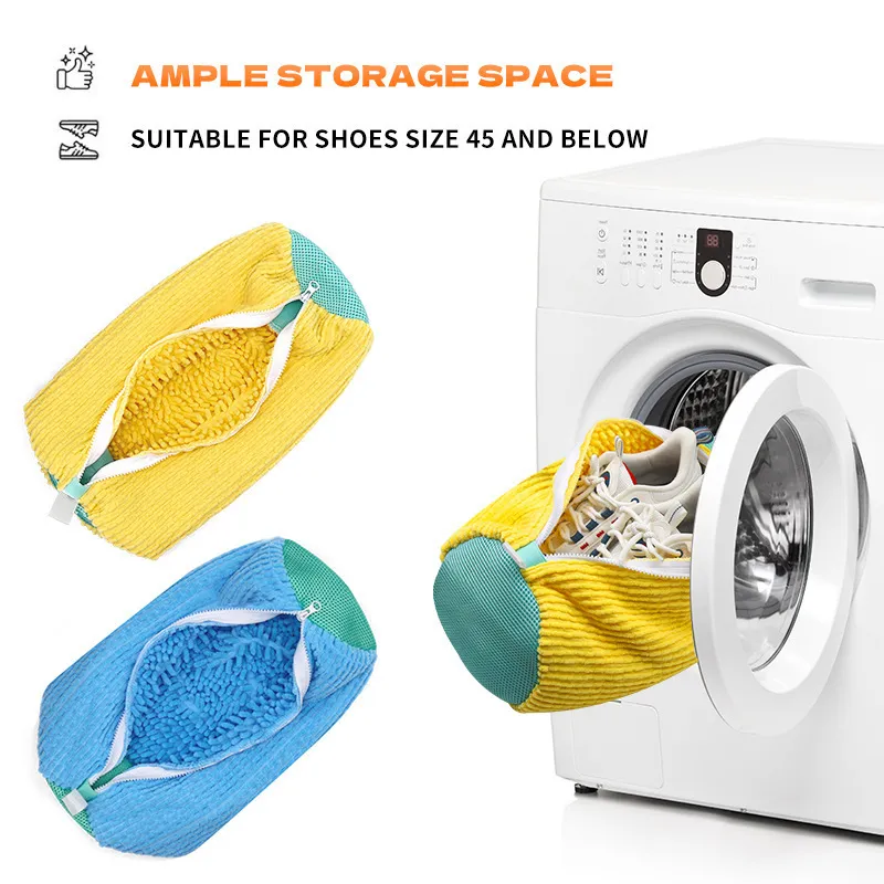 Reusable Shoe Washing Machine Bag – Anti-Deformation Laundry Bag for Sneakers, Running Shoes & Trainers, Durable Mesh Washer & Dryer Safe Shoe Protector Bag